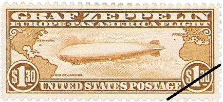 ツェッペリン切手の発行 – アメリカ郵趣研究会